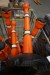 7 traffic cones + barrier strip
