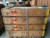 12 wooden ammunition boxes, 116x35 cm