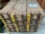 12 wooden ammunition boxes, 116x35 cm