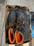 2 pairs of safety shoes and 1 pair of safety clogs