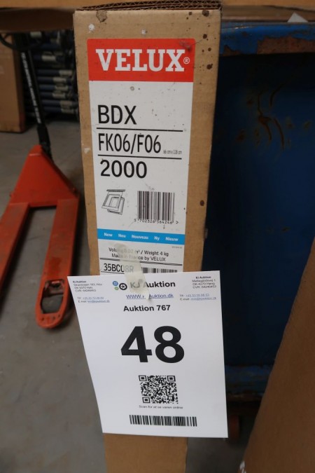 Velux insulation requirement BDX FK08 / F08 2000