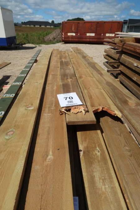 30.6 meter boards 25x175 mm, pressure impregnated, length 3/240, 1/300, 2/450, 1/540, 1/600 cm
