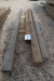 15.6 meters of timber, pressure impregnated. 7.2 meters 125x125 mm, length 1/300, 1/420 cm. 8.4 meters 150x150 mm, length 420 cm