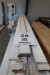 Ca. 36 meters white dishes, 15x65 mm, length approx. 450 cm. Small damage may occur