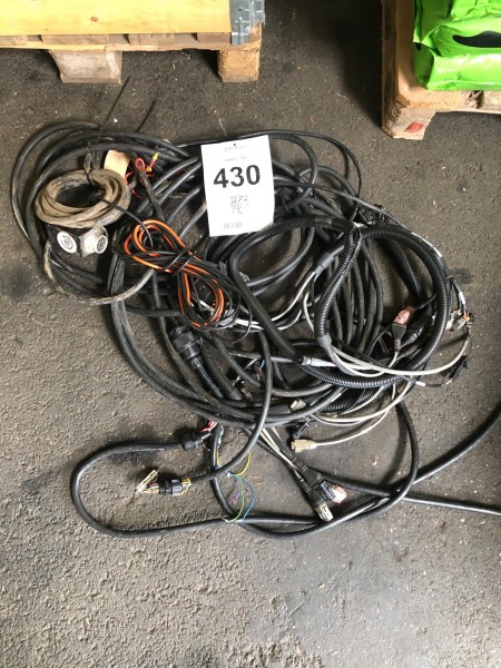 Lot of power cables for control units etc.