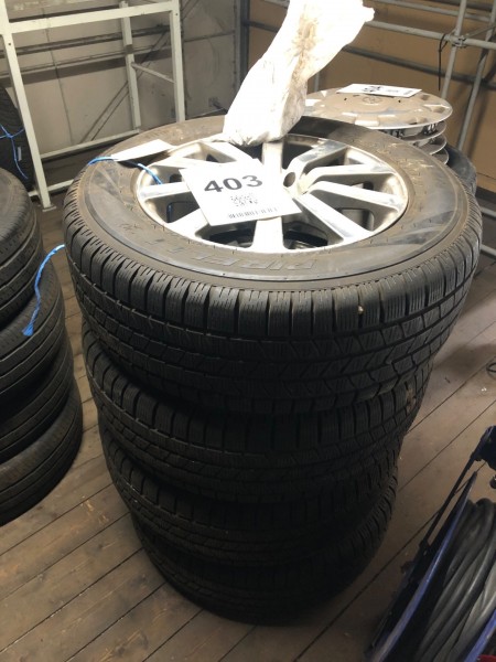 4 tires with alloy wheels