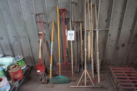 Lot of garden tools