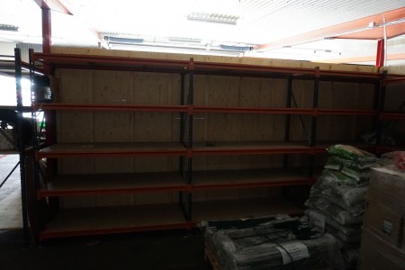 3 compartment pallet rack with shelves