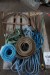 19 pcs fence posts + cleaning tape + various ropes and straps