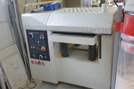 Thicknesser, SCM, Model: 630K. Year of manufacture 2004. Bag filter unit not included.