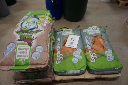 5 sacks of feed for horses