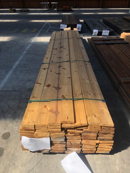 Thermally treated raw wood