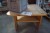 Triangular wooden table + chair + lp boards