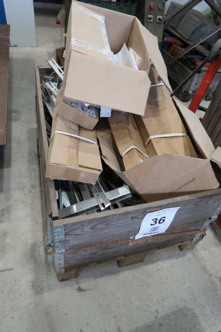 Pallet with various parts from gates