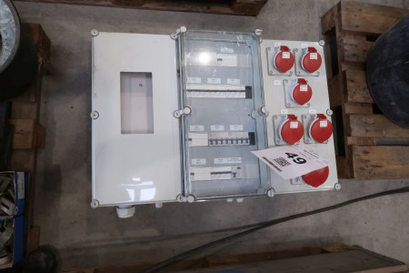 1 piece. electrical panel with 3 parts, unused