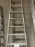 Stair ladder in aluminum.