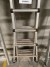 Unfolding ladder in aluminum
