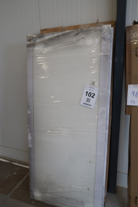 Sliding door, 925x2040x40 mm, white, is dirty at the top