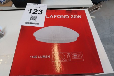 2 stk. LED-lamper, 230V, 20W, Ø38 cm