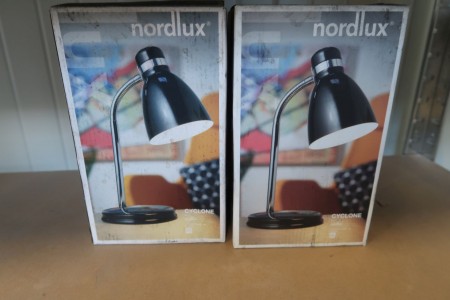 2 pcs. table lamps Nordlux Cyclone, black