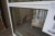 Window section, wood, white / white, W83xH196 cm, frame width 11.5 cm. One pane is broken see photo