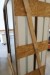 Schiebetür, Holz, dunkles Holz / Weiß, B178xH213 cm, Rahmenbreite 11,5 cm. Mit Nut zum Löschen. Modellfoto