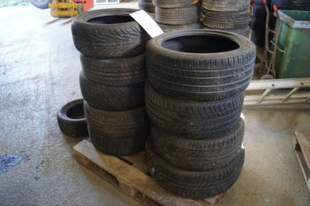 9 pcs. assorted tires for 15 and 18 h