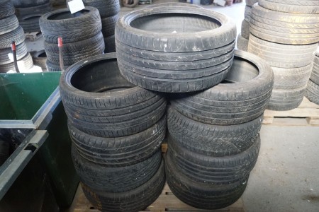 9 pcs. assorted tires in 19 inches.
