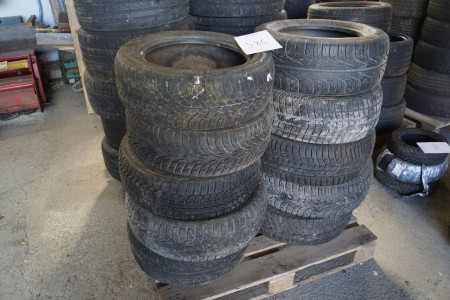 10 pcs. assorted tires in 16 inches.