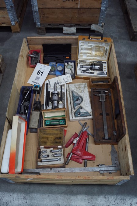 Various parts for cutters / machines + measuring equipment