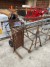 Lot of scaffolding items + fork-sack cart