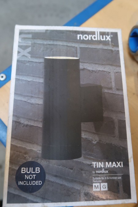 3 stk. udendørs lamper, Nordlux Tin Maxi, sort