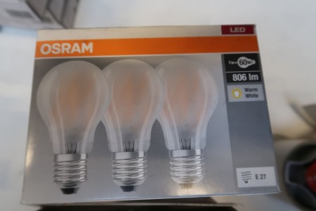 6x3 pcs. bulbs, 7W, E27