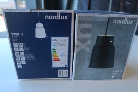 2 pcs. pendant lamps Nordlux Step 17, black