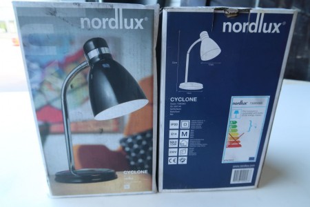 2 stk. bord lamper, Nordlux Cyclone, sort
