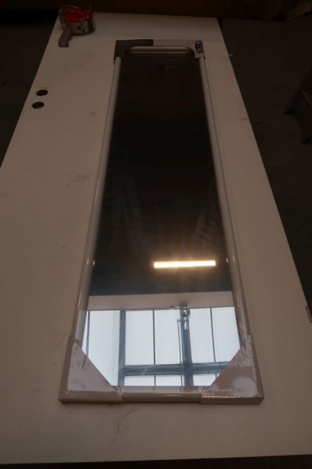 3 stk. spejle, 123x33x2,5 cm, hvid