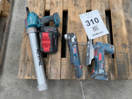 3 stk elværktøj, mærke: Bosch og Makita 