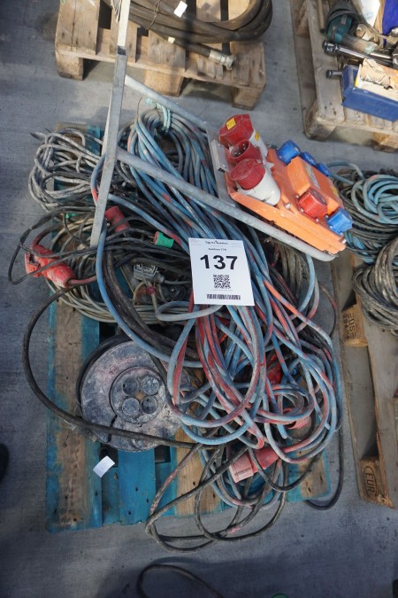 Lot of power cables + power board