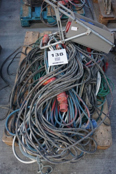 Lot of power cables + power board