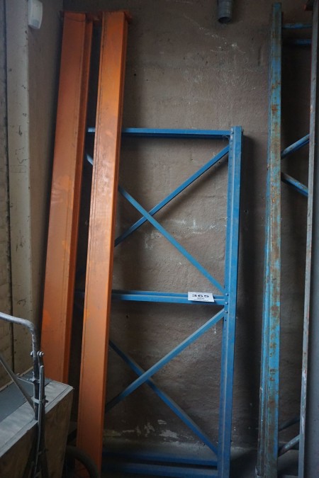 1 compartment pallet rack with 4 beams
