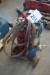 Welding trolley with 2 bottles and hoses