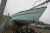 Banner 26 fod sejlbåd. Brede: 220 cm. uden sejl. med mast og bom. stativ medfølger 
