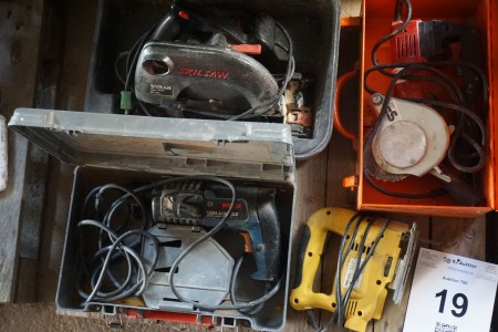 4 pcs. power tools.
