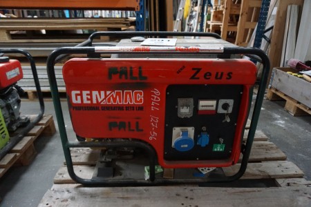 Generator, Mærke: Genmac, Model: Zeus75R AE 