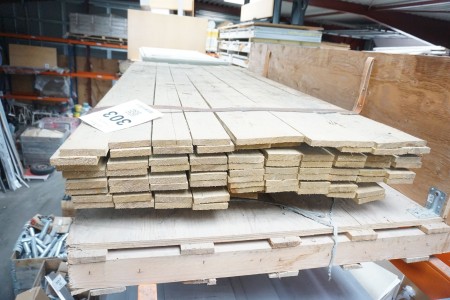 80 pcs. pressure impregnated cladding boards + various cembrit clippings