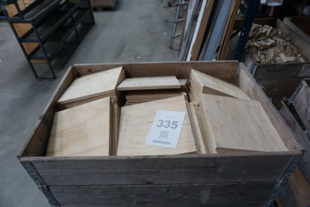 Pallet with plywood boards