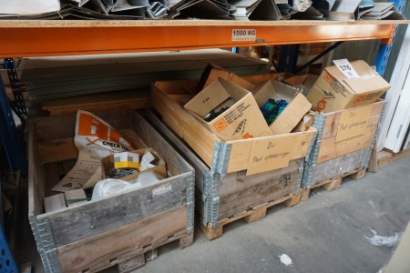 3 pallets with various wedges, suspension, etc.