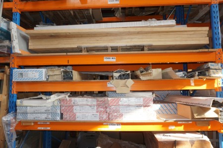 Shelf with various rails etc.