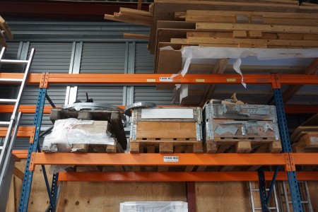 3 pallets with various nail bands etc.