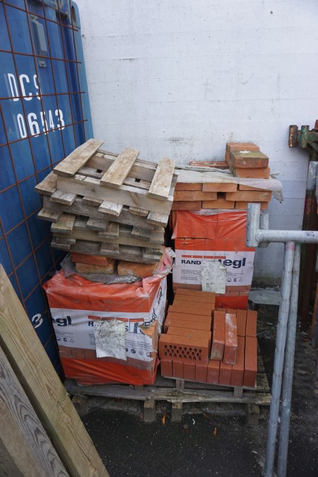 Lot of bricks + contents of container